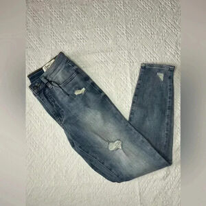 COSMIC BLUE LOVE Distressed Skinny Jeans BNWT size 26